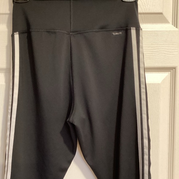 adidas Climalite 3-Stripe Leggings, Size M - Picture 6 of 11